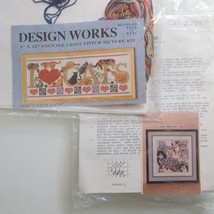 Cat Theme Cross Stitch Kit Lot Of 2 Design Works 9226 Kappie Originals 2022 - £15.55 GBP