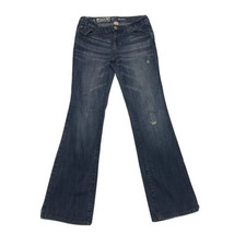 Mossimo Supply Co Distressed Bootcut Denim Jeans ~ Sz 5R~ Blue ~ Low Rise  - £13.36 GBP