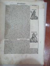 Page 250 of Incunable Nuremberg chronicles , done in 1493 (old German) - $158.67