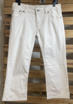 Miss Me JP5082P15 White Angel Wing Sequin Pocket Capri Jeans Size 31 BBL JD - $556.07 MXN