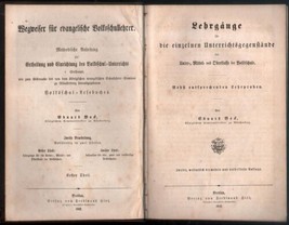 Wegweiser Volksschul-Lehrer Protestant School Textbook 1862 - £78.64 GBP