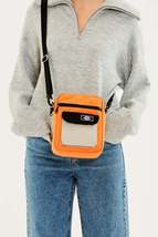 Orange/cream/black U2 3-Compartment Cross Adjustable Strap Canvas Fabric Unisex  - £15.18 GBP