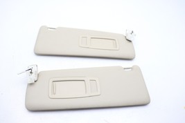 12-18 BMW F30 320I 328I SUN VISORS LEFT DRIVER RIGHT PASSENGER BEIGE PAIR E3226 image 10