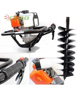 One Man 52cc Gas Power Earth Post Hole Auger Machine 10&quot; x 1M 4Hard Soil... - $371.44 CAD