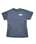 NRA America T-Shirt M - Medium &quot;Never Mess With A Man&#39;s Family&quot; - Dark Gray - $10.81 CAD