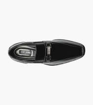 Stacy Adams Wakefield Bike Toe Bit Slip On Shoes Black 20141-001 image 4