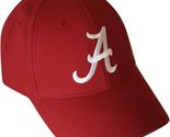 MVP Alabama Crimson Tide Logo Crimson Red Curved Bill Adjustable Hat - £12.99 GBP