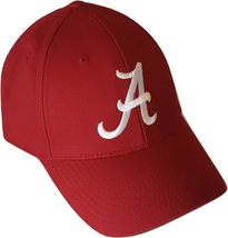 MVP Alabama Crimson Tide Logo Crimson Red Curved Bill Adjustable Hat - £12.98 GBP