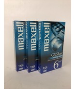 3 Maxell T-120 Blank VHS VCR Premium Grade Video Tapes 6 Hrs NEW Sealed .. - $23.07 CAD