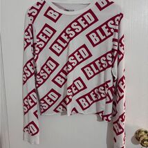 On Fire Red and White Cotton Shirt - $33.85 CAD