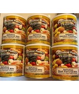 6 Provident Pantry Freeze Dried Imitation (1)Chicken/(5)Beef Flavor Bits #10 B1 - $197.99