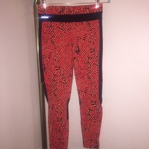 NWOT LOLE Eden Leggings &quot;Ruby Folliage&quot; Mid-Rise, Mesh Inserts Sz Small UPF 50+ - £83.08 GBP