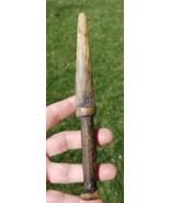 antique folk art toy knife HAND WOOD CARVED WIDDLED estate sale - $24.99