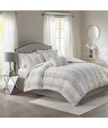 Snow Leopard 4-Piece Bedding Set By Madison Park Zuri, Soft Plush Comfor... - $90.92