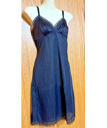 Vintage Vanity Fair long slip Black with Lace Size 22  (34&quot;) NWOT - $21.80 CAD