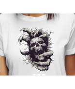 Halloween Skull Hand T-Shirt – Scary Horror Graphic Tee – 100% Cotton L-3X - €16,09 EUR+