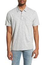 1901 Space Dyed Pocket Polo, Gray Heather, Size L, MSRP $89 - $37.39