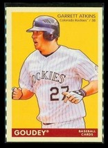 2009 Upper Deck Goudey Baseball Trading Card #66 Garrett Atkins Colorado Rockies - £7.78 GBP