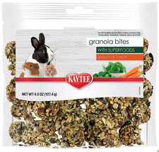 [Pack of 3] Kaytee Granola Bites with Super Foods Spinach and Carrot 4.5 oz - £24.98 GBP
