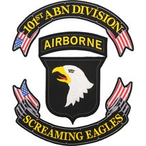 U.S. Army 101st Airborne Screaming Eagles Patch 10&quot; - £14.40 GBP