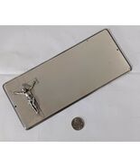 Antique Crucifix INRI Jesus Christian Coffin Casket Funeral Plaque Metal... - $574.03 MXN
