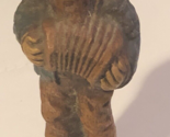 Vintage Wooden Figure Lem The Accordion Player  4” Tall ODS1 - £6.23 GBP