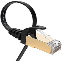 Cat 7 Ethernet Cable, Cat7 Internet Network Lan Patch Cords 10Ft, High Speed Fla - £20.17 GBP