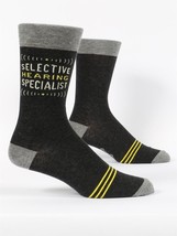 Selective Hearing Specialist Mens Crew Socks Blue Q Size 7-12 - £11.02 GBP