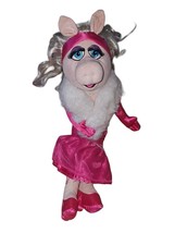 Disney Parks Miss Piggy 20” The Muppets Movie Plush Doll Stuffed Pink Dress - $14.70