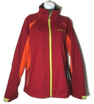 COLUMBIA TECHONIC SOFTSHELL Women&#39;s Red Omni-Heat Jacket Sz M #WM3183-678 - £50.86 GBP