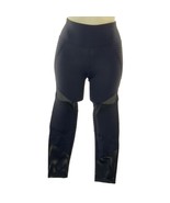BETSEY JOHNSON Women&#39;s Black Activewear Leggings Tufted w/ Mesh Inserts ... - €15,62 EUR