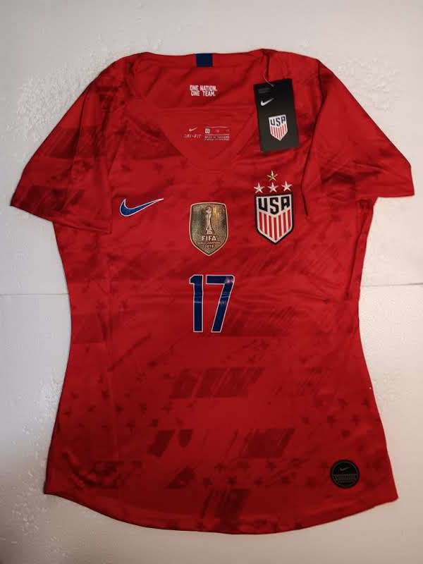 Tobin Heath USA USWNT 2019 World Cup 4 Star Away Womens Soccer Jersey 20... - $80.00