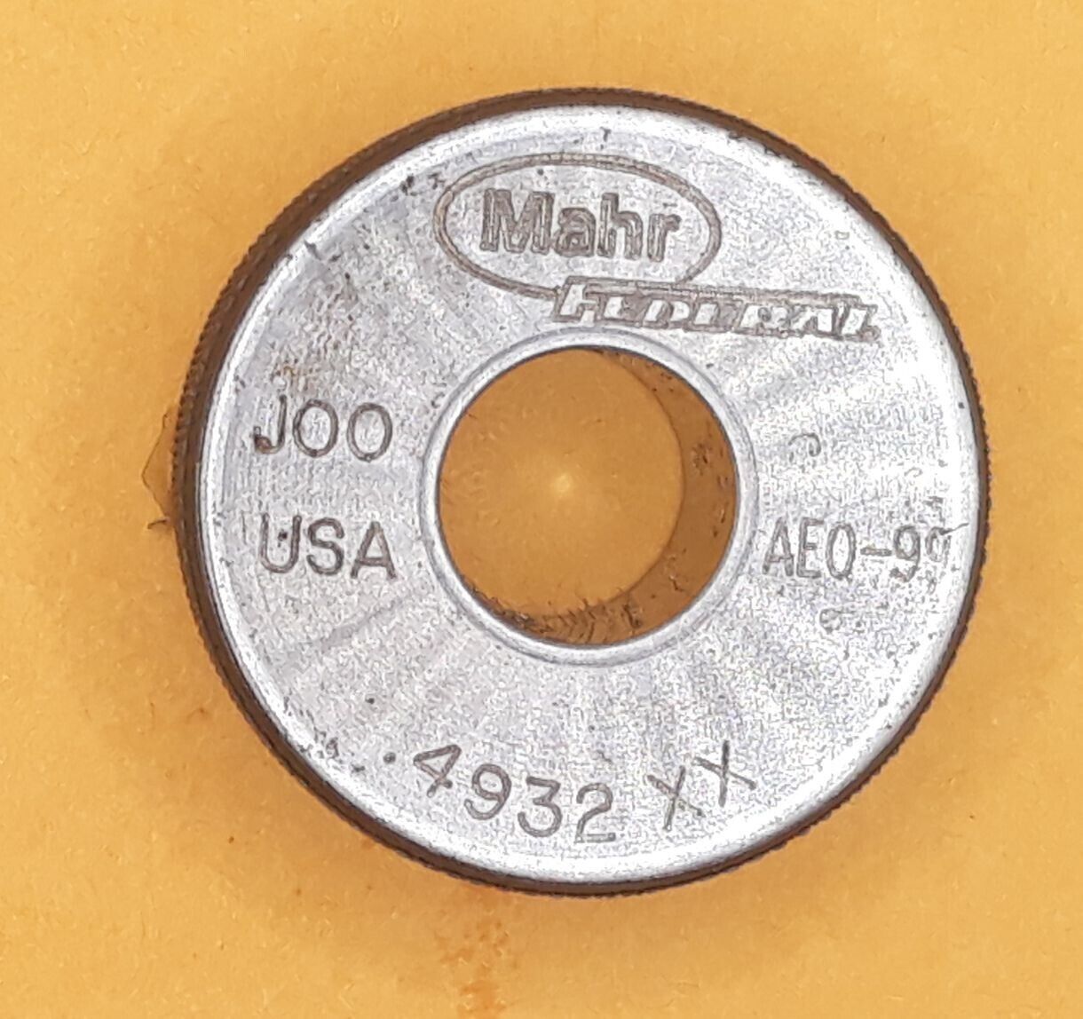 Mahr Federal AEP-99 .4932 XX J00 USA Master Setting Ring - $19.99