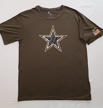 Nike NFL Size M Salute to Services Digital Camo T Shirt USA Flag Patch Olive - £10.19 GBP