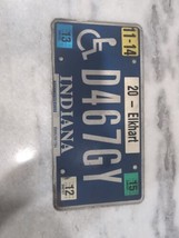 2015 Indiana Elkhart Handicap License Plate  D467GY Expired - $10.89