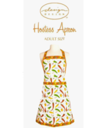 Hostess Apron Zesty Peppers with Fun Fiesta Colors Cotton NIP Design India - $18.69