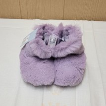 Cat &amp; Jack Girls Faux Fur Bootie Slippers Size Small 5/6 Purple NWT - £13.12 GBP