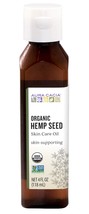 Aura Cacia Organic Hydrating Hemp Seed Skin Care Oil | 4 fl oz. - £18.37 GBP