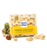 Ritter Sport - Weisse Voll-Nuss (White chocolate with whole hazelnuts)-100g - £3.89 GBP