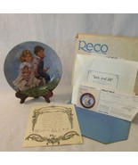 RECO Jack and Jill 8.5&quot; Collector Plate 1986 Single Ed. COA in Original ... - £6.84 GBP
