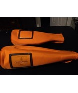 Veuve Clicquot Orange Insulated Champagne Bottle Bags Zip Carry 2 Pieces - £13.18 GBP