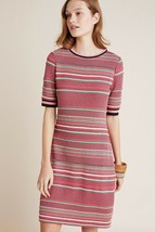 Aldomartins Alice Striped Dress PM Anthropologie  Short Sleeve Stretch Medium - $32.62