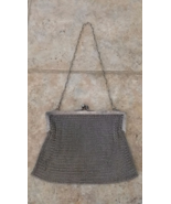 German Silver Soldered Mesh Purse Hangs 12 1/2"L x 6"wide No Mono - $49.00
