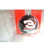 Dale Earnhardt #3 Christmas Tree Glass Ball Ornament - £15.93 GBP