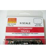 Micro-Trains Stock #00310024 (1002-10) Bettendorf Trucks Long Extended C... - $114.39 CAD
