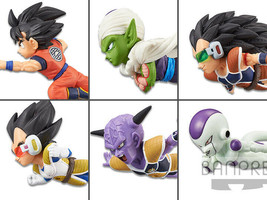 Set of 6 Green and Purple Dragon Ball Z World Collectible Figures V1, 4.25&quot; - £52.15 GBP