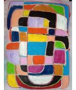 Border of Colours Abstract Painting - $642.82 CAD