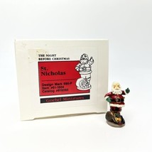 St. Nicholas1990 Goebel Olszewski Night Before Christmas Miniature #690-P Santa - $88.84