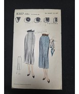 Vogue Pattern #8207 Women&#39;s Skirt HTF RARE Vintage 1950s Cut - $255.18 MXN