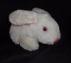 Vintage Daekor White & Pink Bunny Rabbit Stuffed Animal Plush Toy Antique Lovey - £22.78 GBP